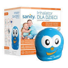 Inhalator DLA DZIECI marki Sanity to wyrób medyczny zaprojektowany do terapii inhalacyjnych dzieci.